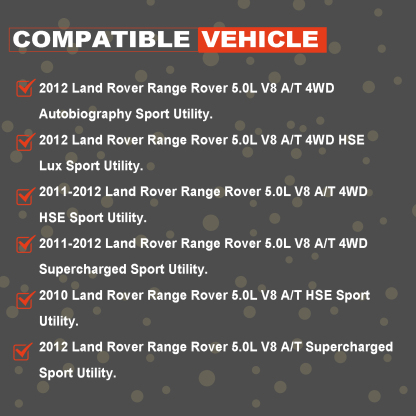 (2PCS) Front Catalytic Converter Fit for 2010-2012 Land Rover Range Rover HSE Supercharged 5.0L V8 LR010933 LR010932 