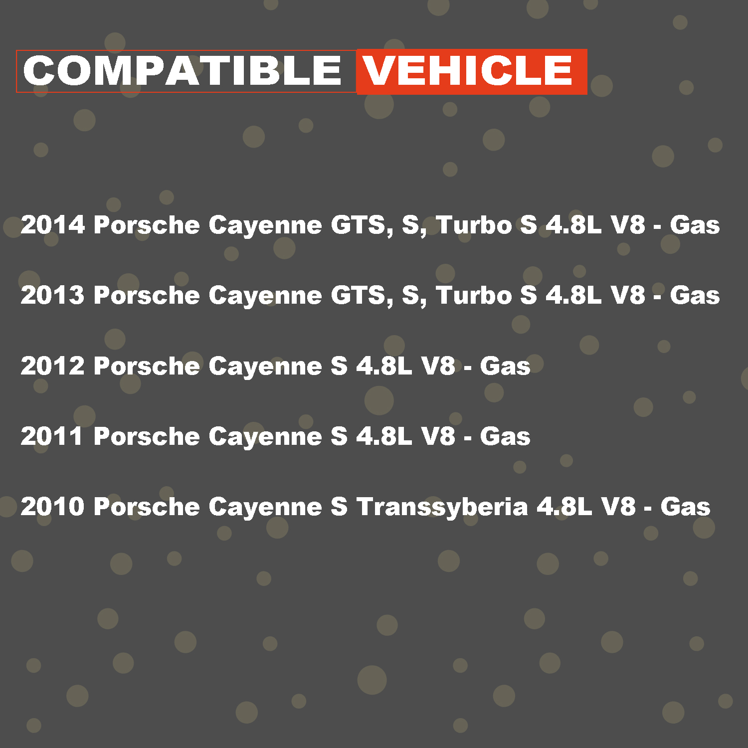 2010-2014 Porsche Cayenne 4.8L V8 Gas Front Catalytic Converter Exhaust Pipe Without Turbocharger