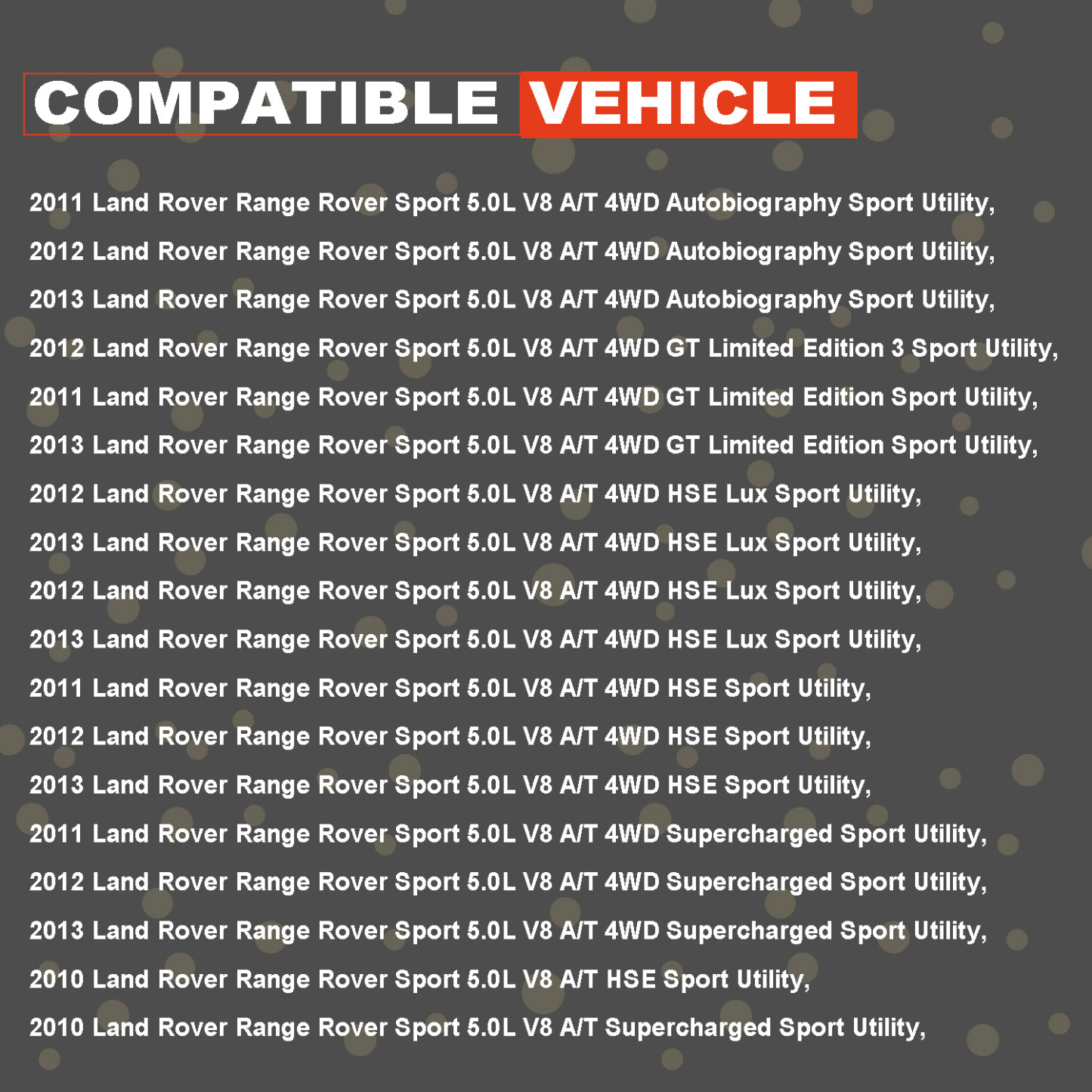 Front Catalytic Converter Exhaust Pipe fit for 2010-2013 Land Rover LR4 Range Rover Sport 5.0L