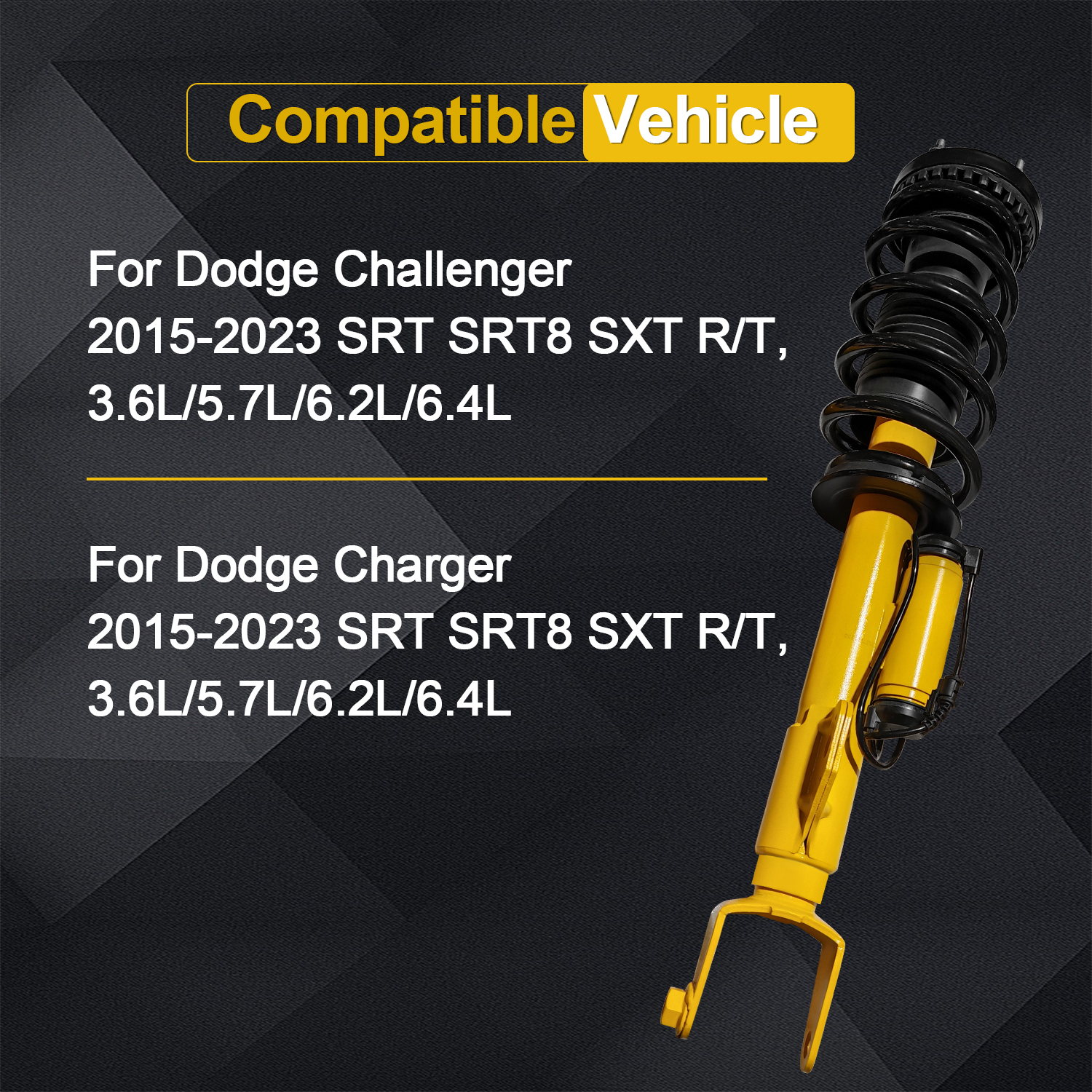 Front Shock Absorber Assembly for 2012–2023 Dodge Challenger & Charger
