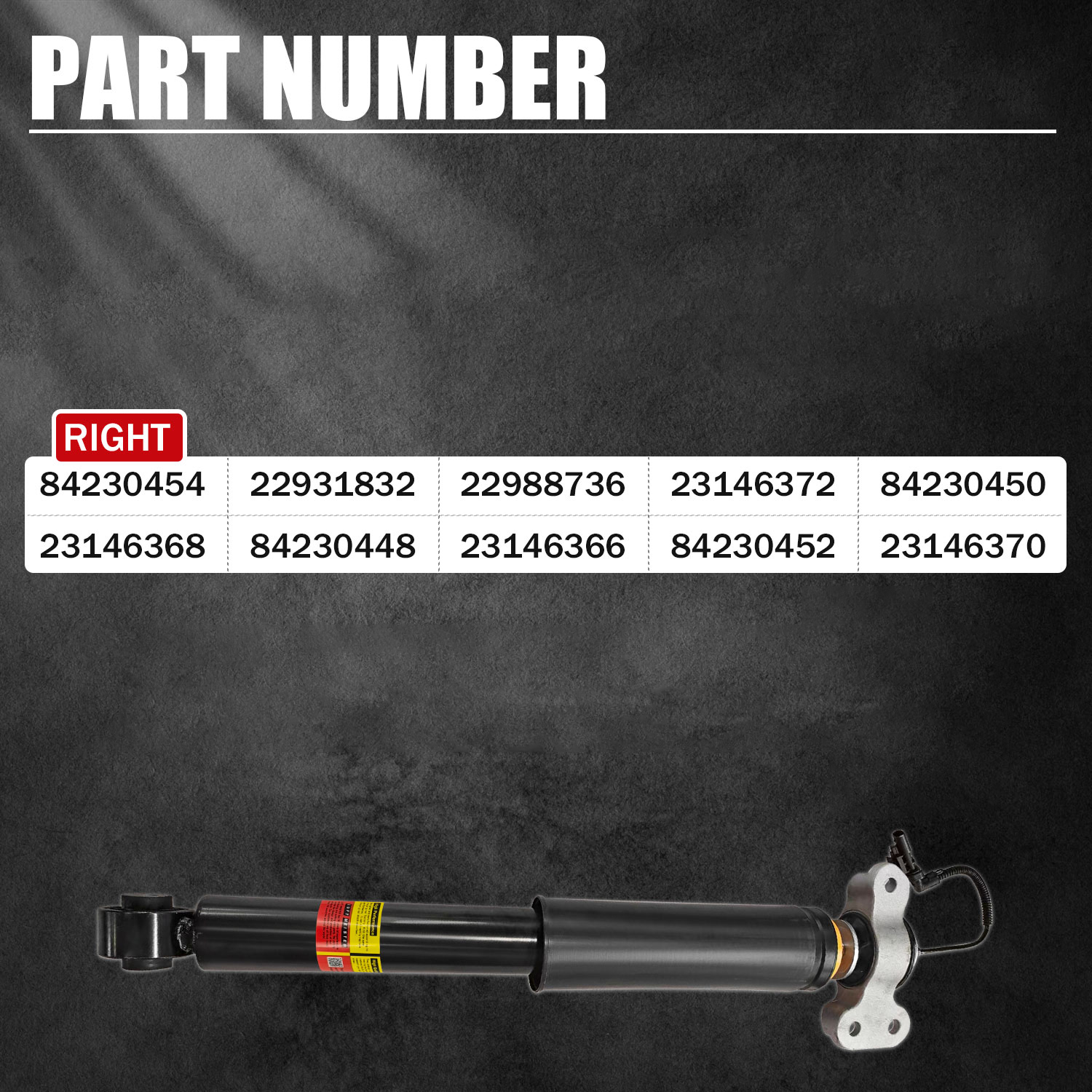 1pcs Rear Passenger Side Shock Absorber With Electric fit for 2013-2019 Cadillac ATS CTS