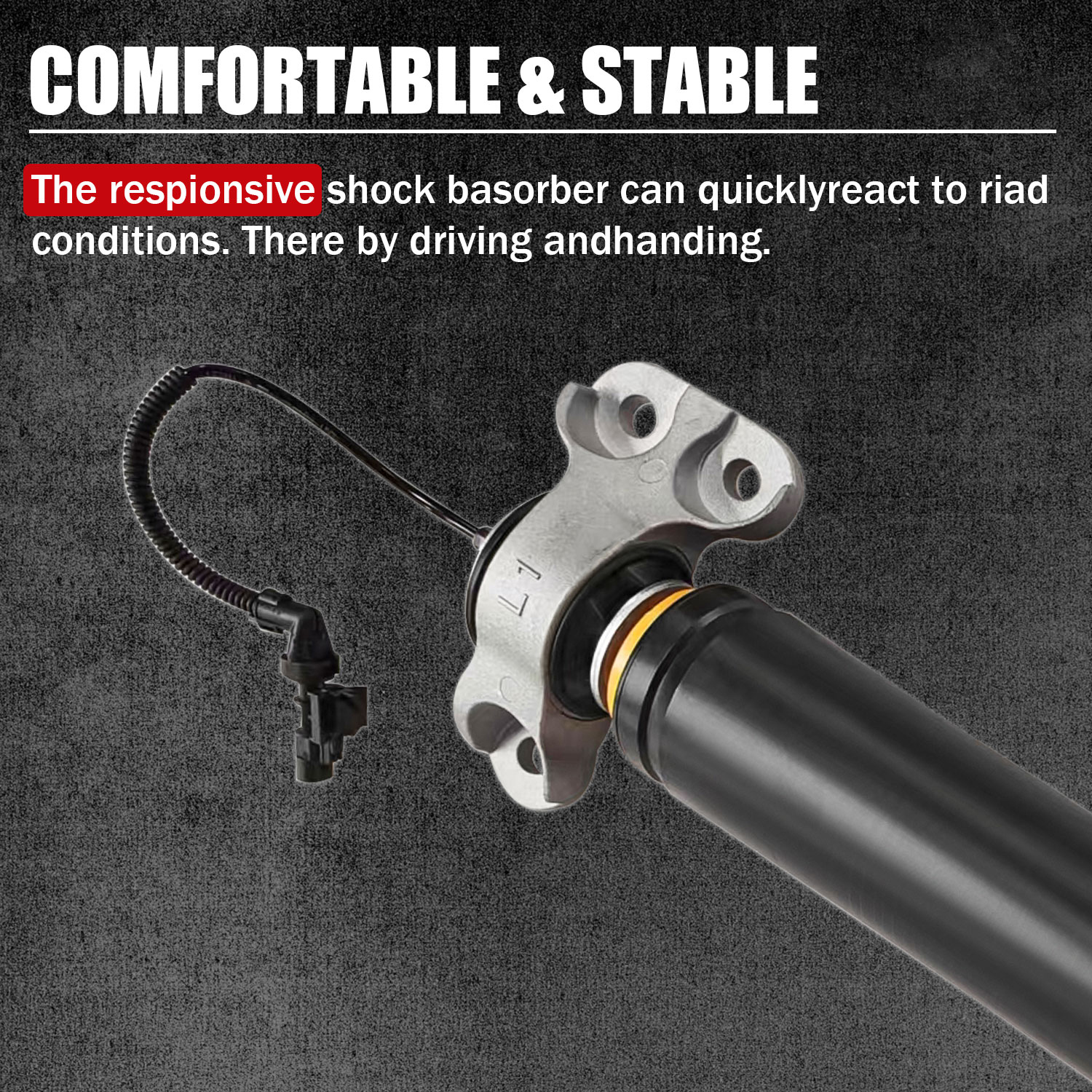 1pcs Rear Passenger Side Shock Absorber With Electric fit for 2013-2019 Cadillac ATS CTS