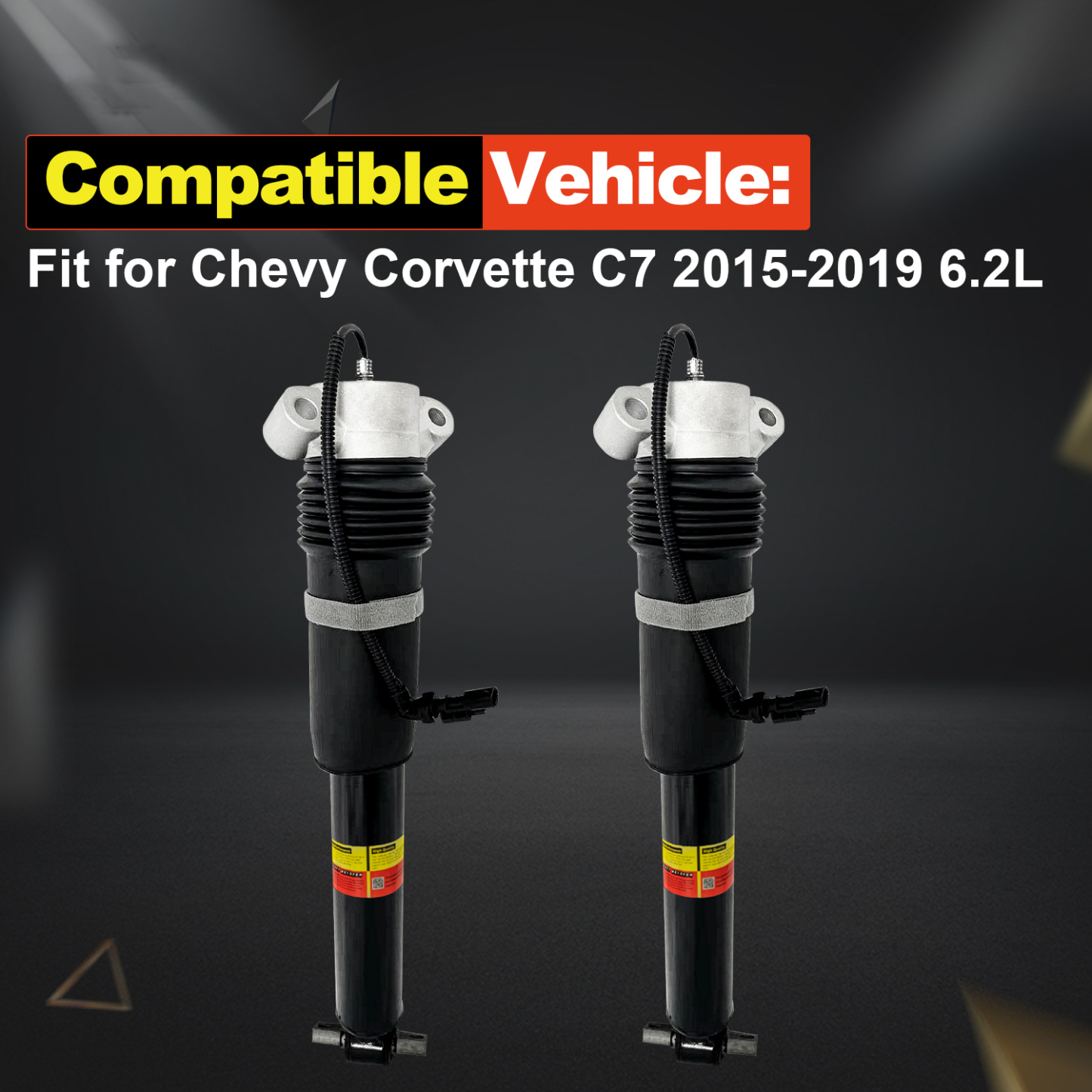 2PCS Front Magnetic Shock Absorber fit for Chevy Corvette C7 2014-2019