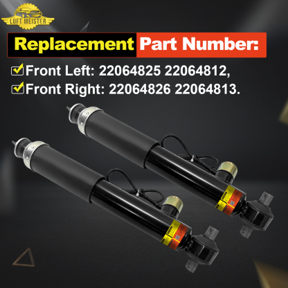Pair Front Shock Absorbers Struts w/Adaptive fit for Chevrolet Corvette C5 1997-2002
