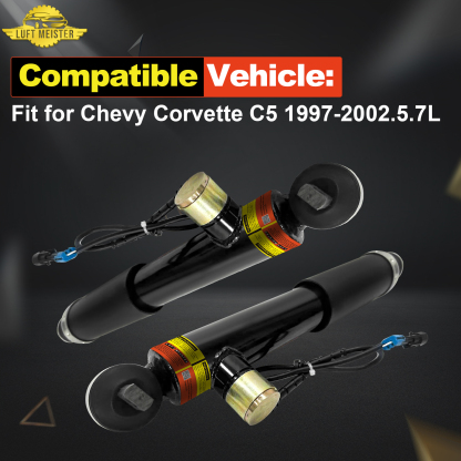 Pair Front Shock Absorbers Struts w/Adaptive fit for Chevrolet Corvette C5 1997-2002