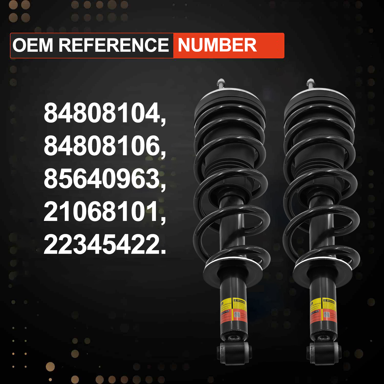 Rear Shock Struts fit for Cadillac Escalade / Suburban / Tahoe / Yukon XL (2021–2024), with Magnetic Ride Control 