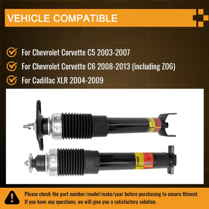 2 Pair Chevrolet Front and Rear Magnetic Ride Control Shock Struts Kit fit for Corvette C5 C6 2003-2013