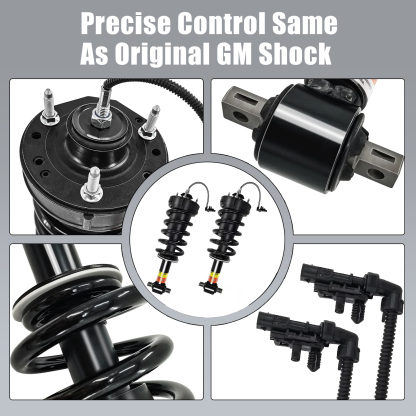 2015-2020 Yukon Denali Front Magnetic Struts and Rear Air Shocks 4pcs Kit Fit for Cadillac Escalade Chevrolet Suburban Tahoe GMC 84176631 84176675