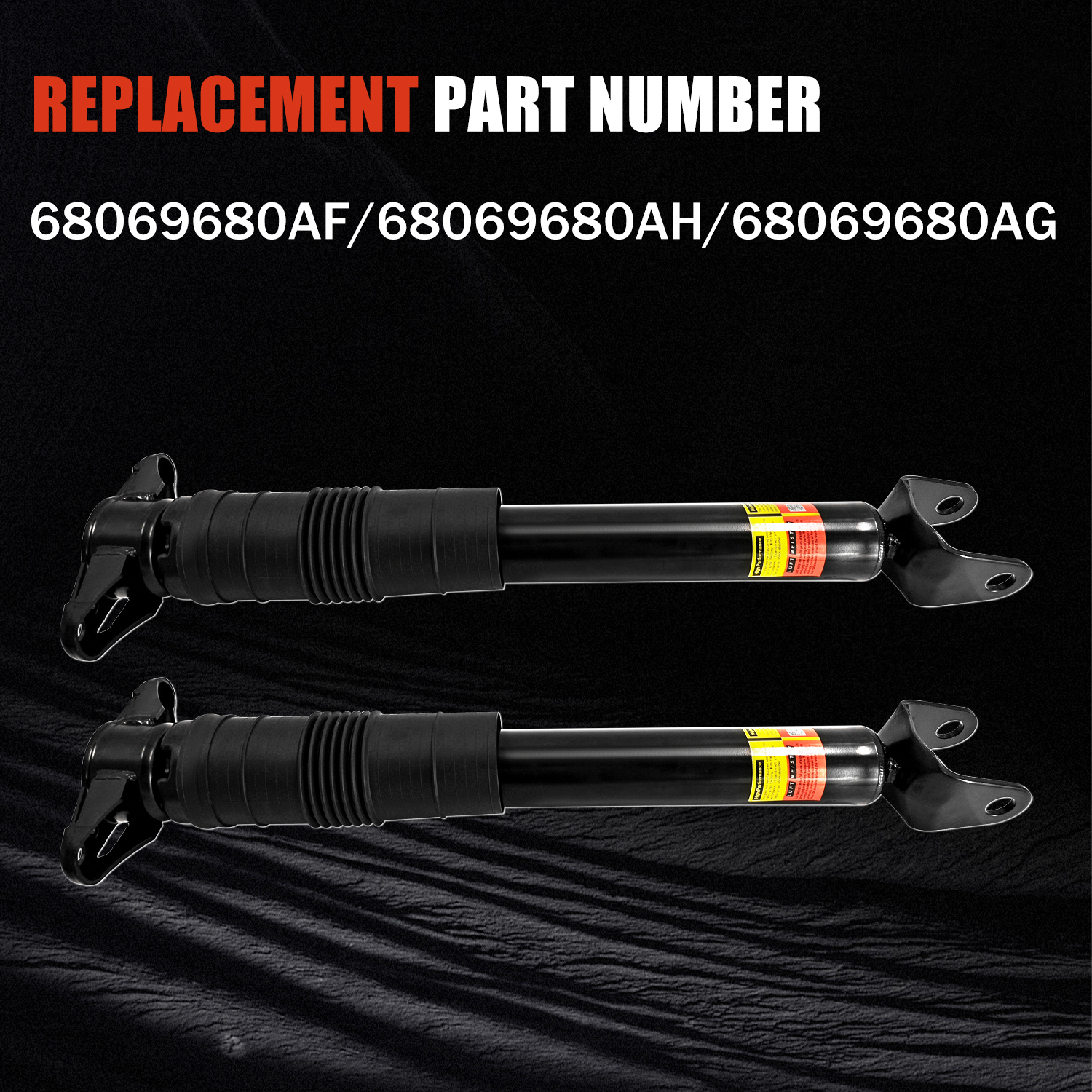 Pair Rear Non-electronic Shock Absorber Struts fit for Jeep Grand Cherokee, Dodge Durango 3.6L 5.7L 6.4L 2011-2015