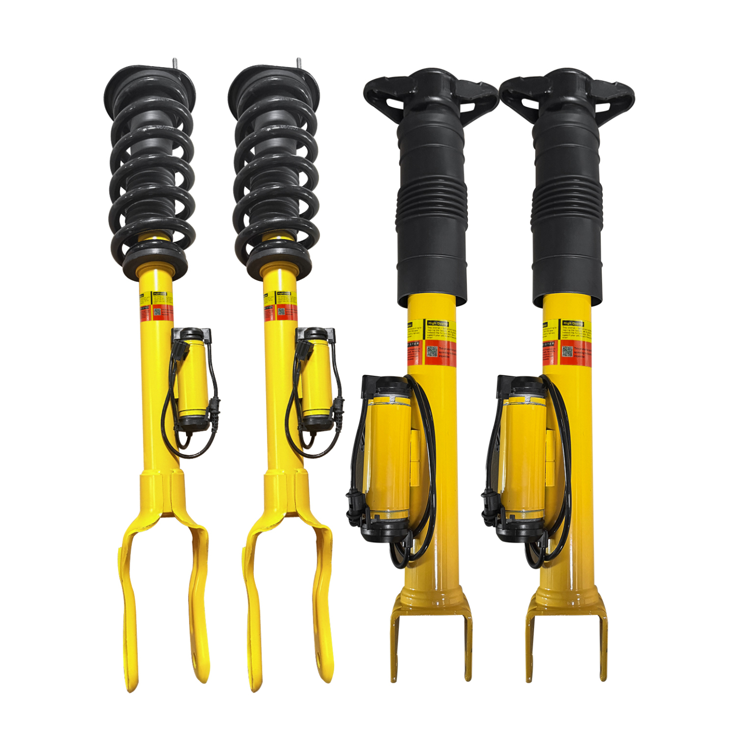 4-Piece Front Shock Strut & Rear Shock Kit for 2012–2015 Jeep Grand Cherokee SRT (6.4 L) with Active Damping System (ADS) – OEM# 68139497AC