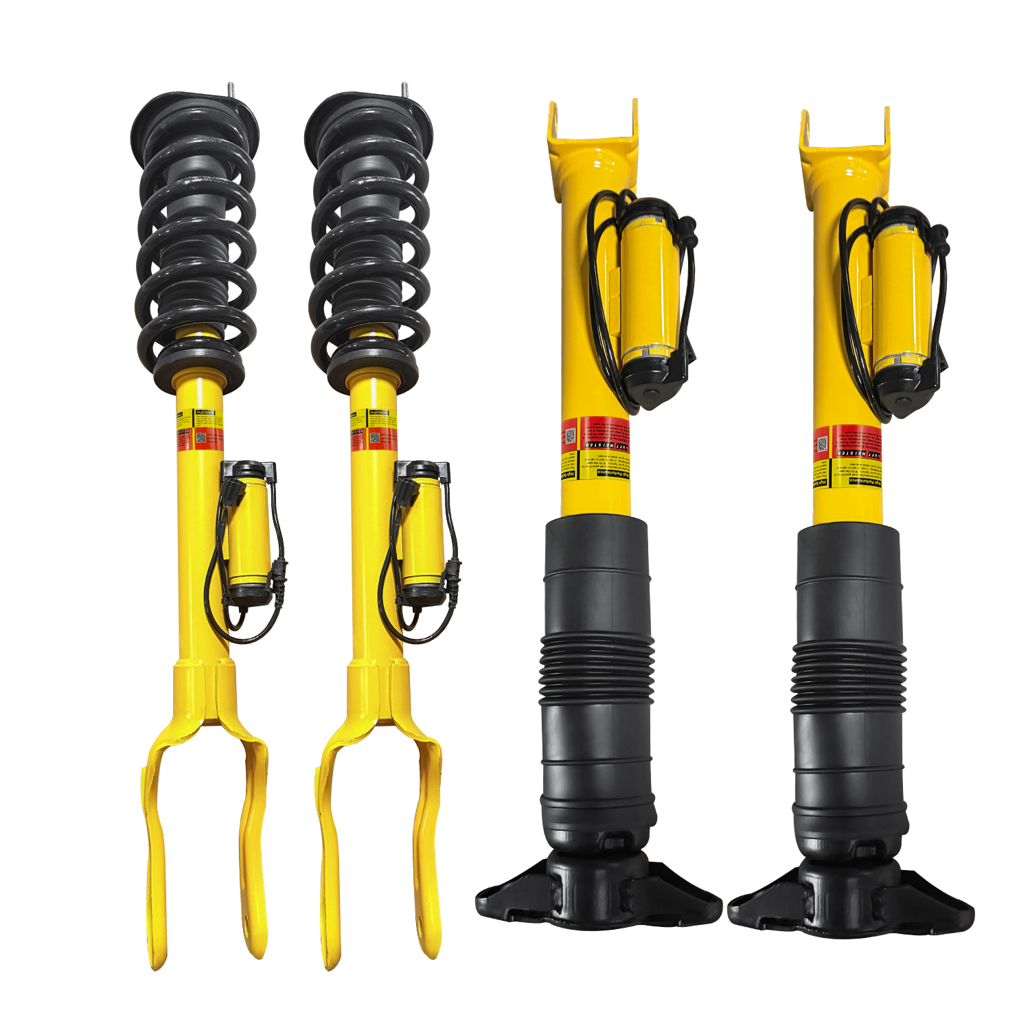 4-Piece Front Shock Strut & Rear Shock Kit for 2012–2015 Jeep Grand Cherokee SRT (6.4 L) with Active Damping System (ADS) – OEM# 68139497AC