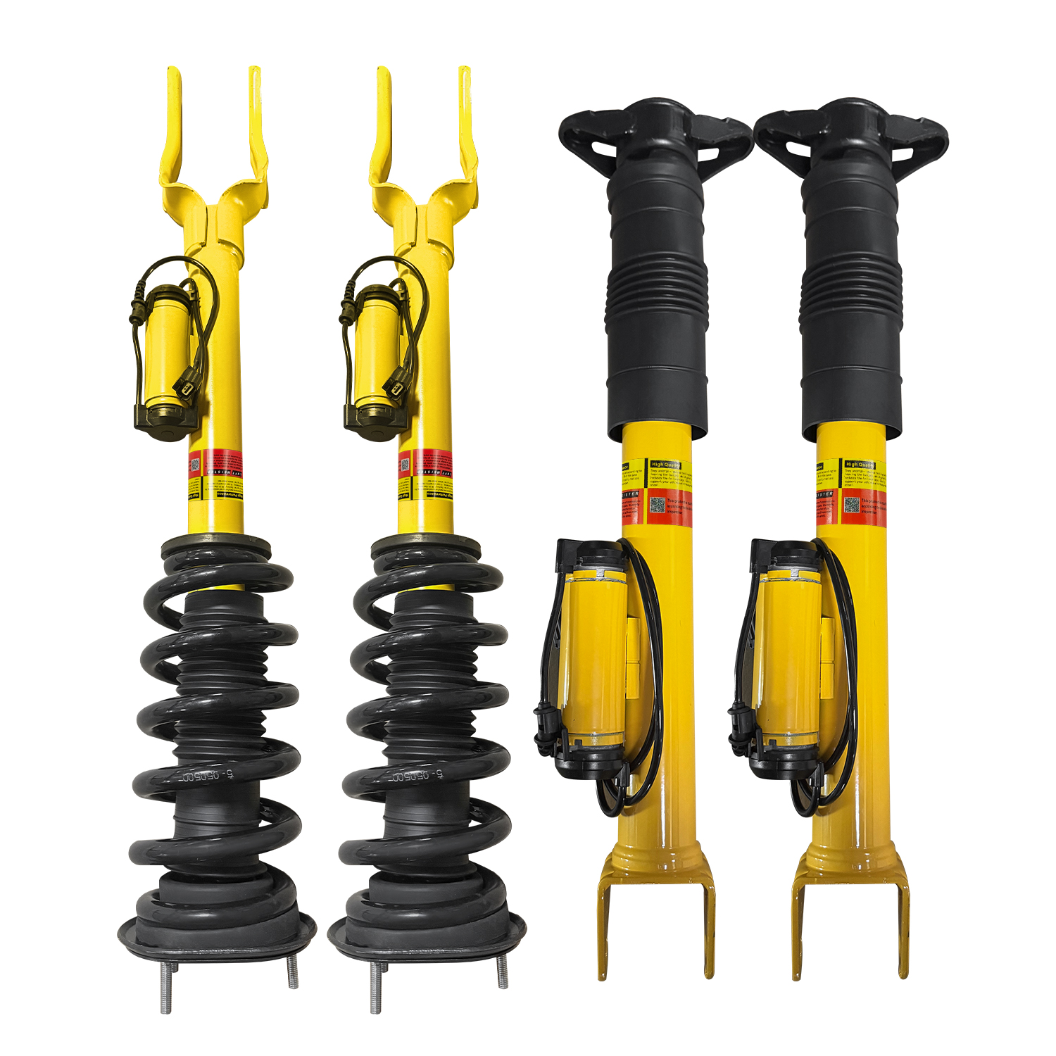 4-Piece Front Shock Strut & Rear Shock Kit for 2012–2015 Jeep Grand Cherokee SRT (6.4 L) with Active Damping System (ADS) – OEM# 68139497AC