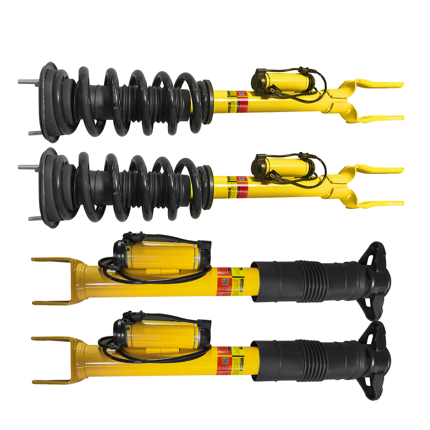 4-Piece Front Shock Strut & Rear Shock Kit for 2012–2015 Jeep Grand Cherokee SRT (6.4 L) with Active Damping System (ADS) – OEM# 68139497AC