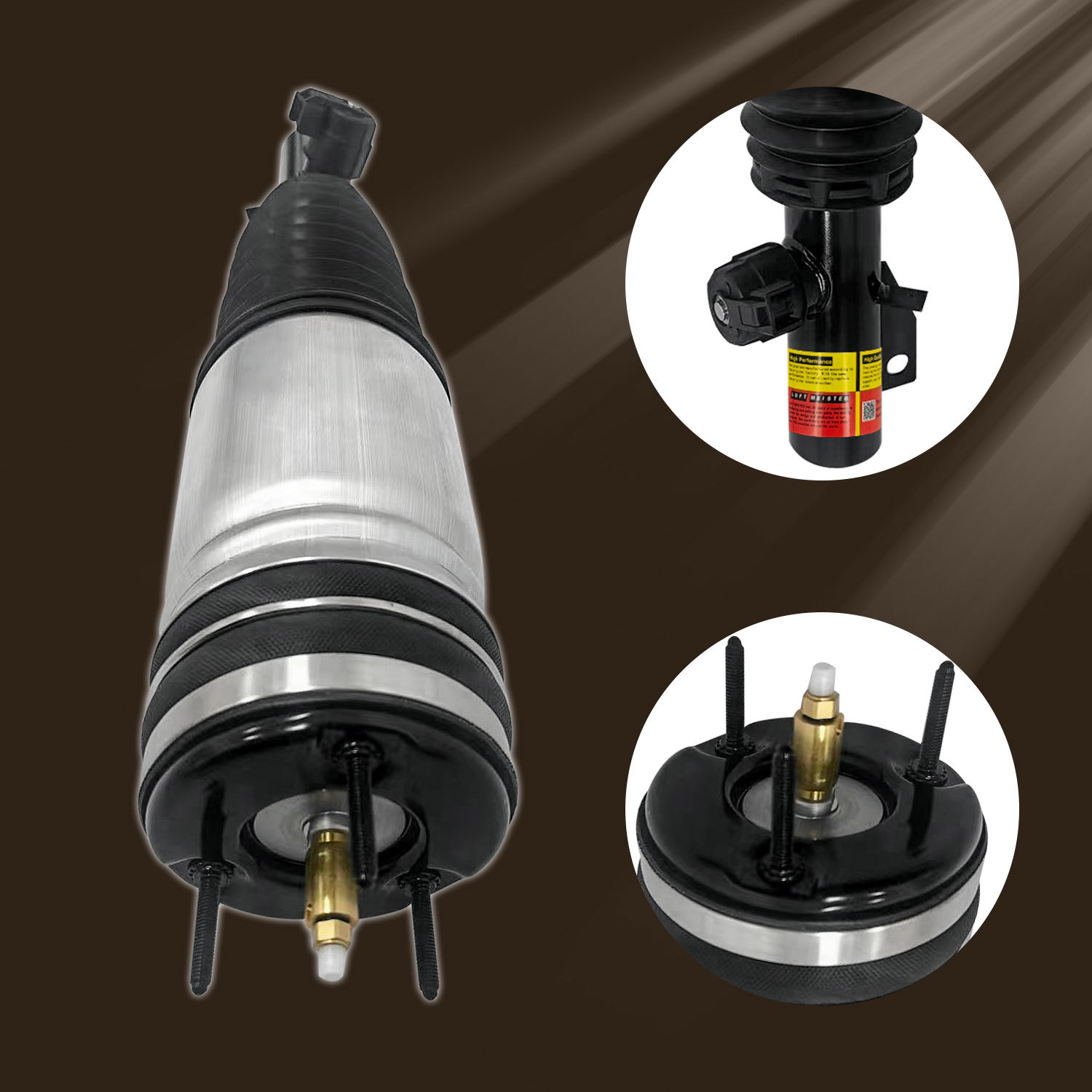 Pair Front Air Suspension Shock Struts Compatible with Jeep Grand Cherokee 2021-2025