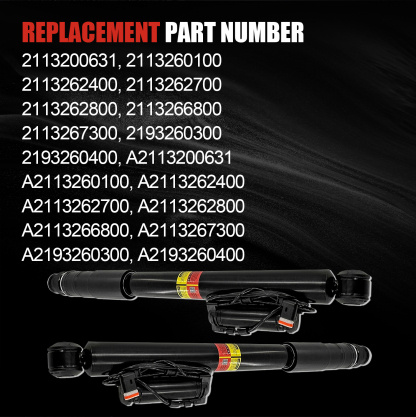 Rear Air Suspension Shock Absorber Compatible with Mercedes-Benz E-Class W211 & CLS-Class C219 (RWD Only) | 2003–2009