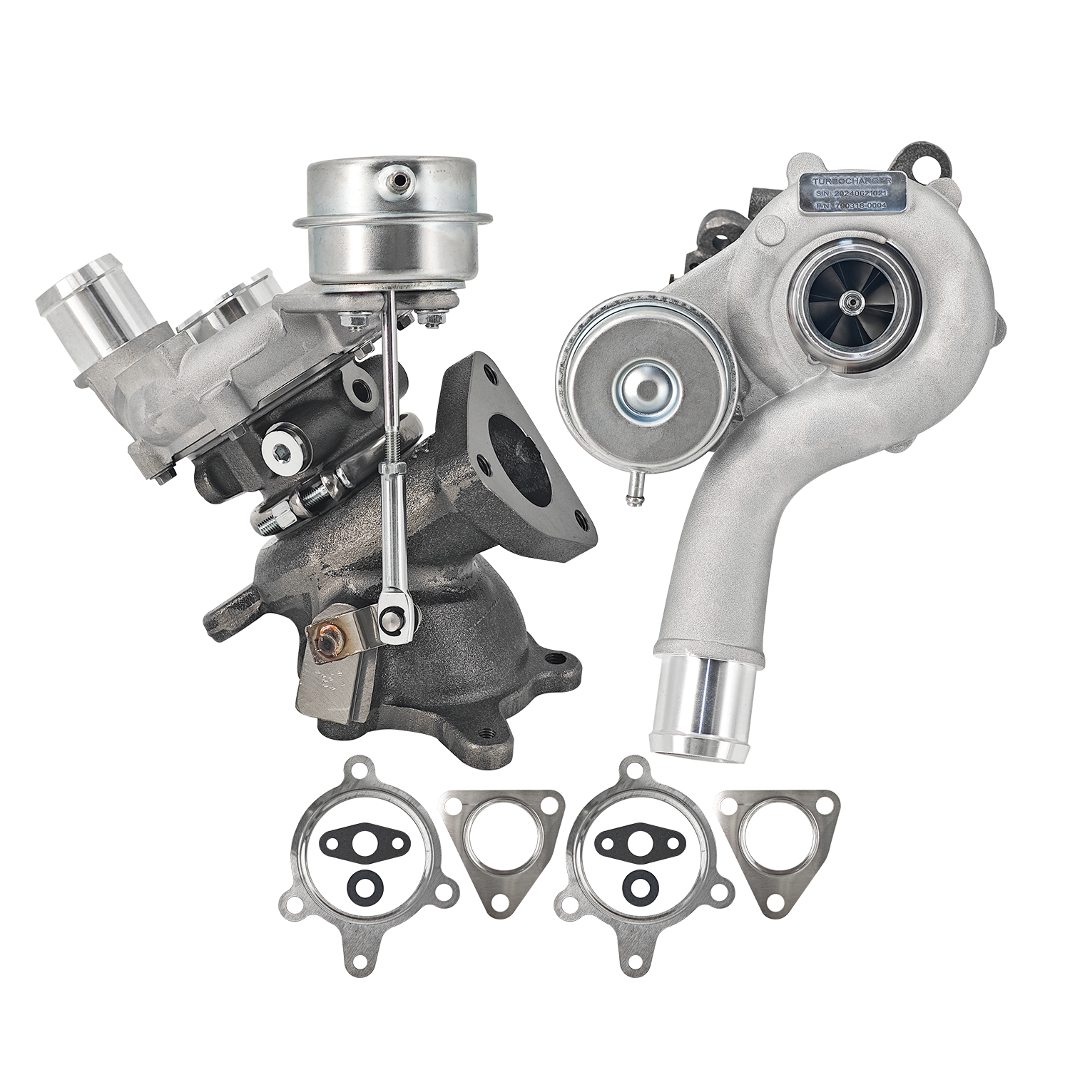 Left & Right Turbochargers Compatible with Ford Explorer Flex Taurus 3.5L & Lincoln MKT MKS 3.5L (2010-2019) – Replaces 790317-0006, 790318-0005, AA5E-9G438-GD