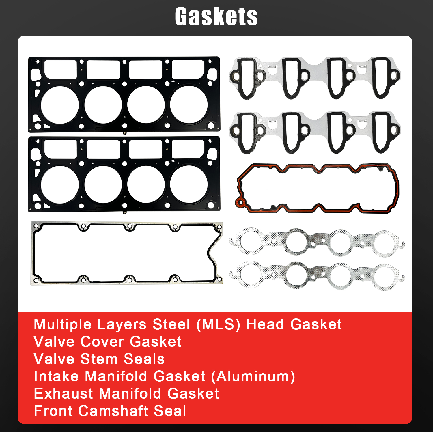 AFM DOD Camshaft Kit with LS7 Lifters, Head Gasket fit for 2007-2013 Chevy Silverado / Tahoe / Suburban / Avalanche, GMC Sierra / Yukon Envoy