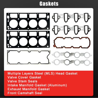 AFM DOD Camshaft Kit with LS7 Lifters, Head Gasket fit for 2007-2013 Chevy Silverado / Tahoe / Suburban / Avalanche, GMC Sierra / Yukon Envoy