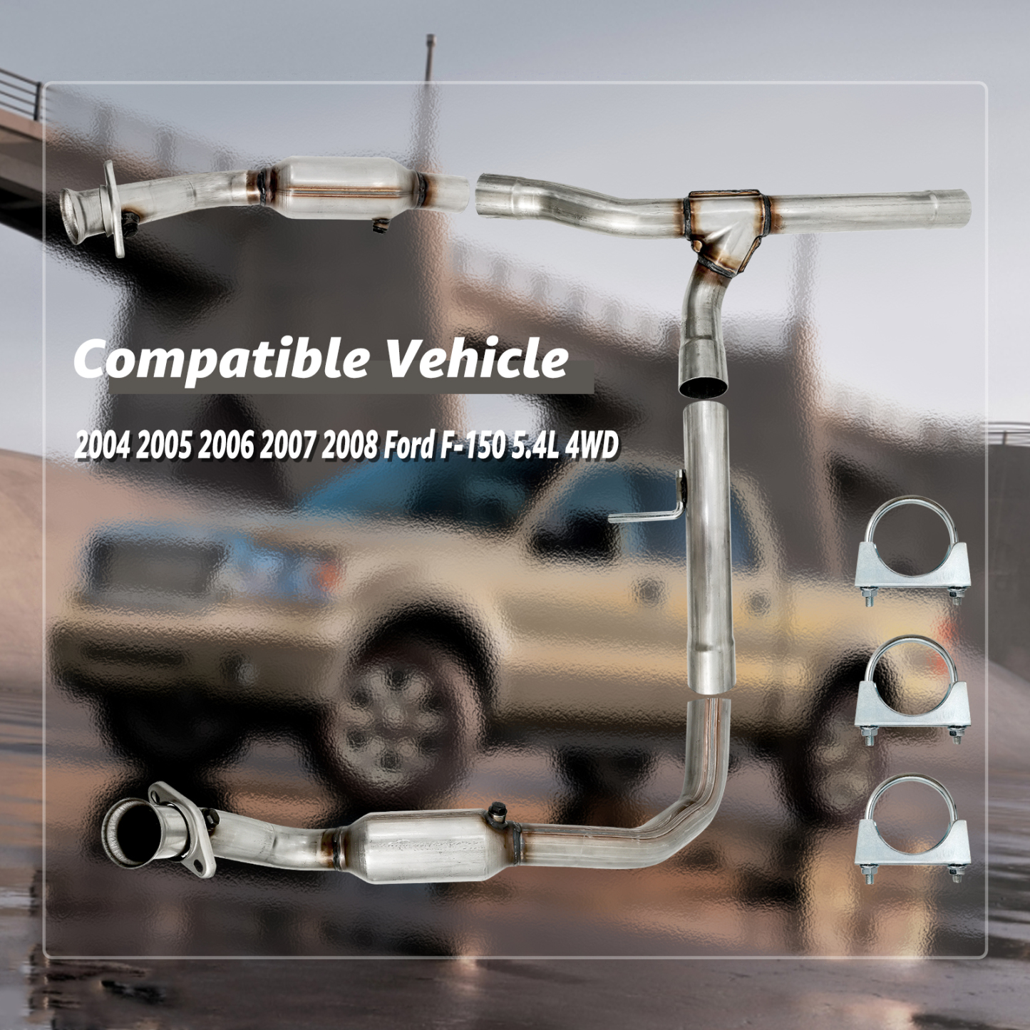 Catalytic Converter for Ford F150 5.4L V8 2004-2008 for Lincoln Mark 2006-2008 - Left & Right 