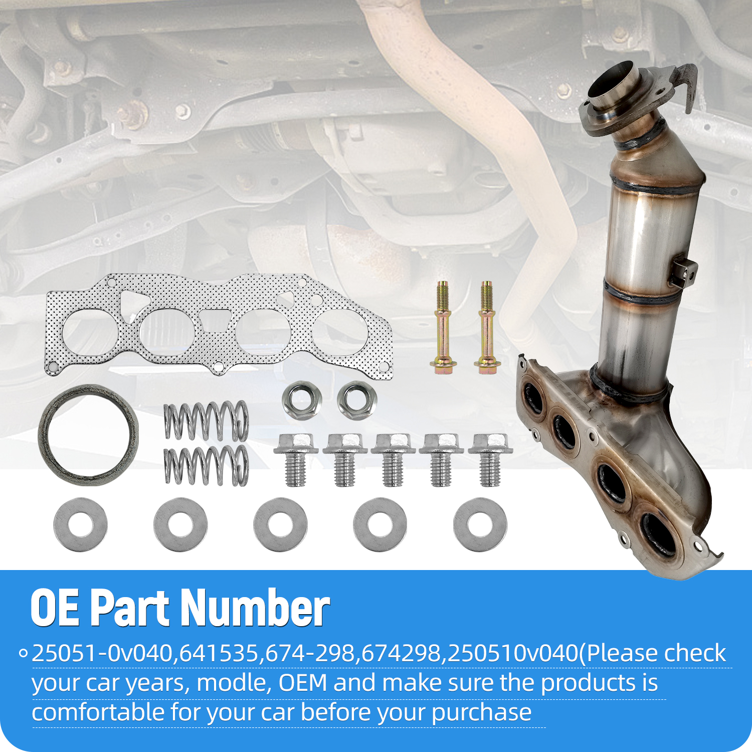 Front Catalytic Converter fit for 2012-2014 Toyota Camry 2.5L( With PZEV Only)