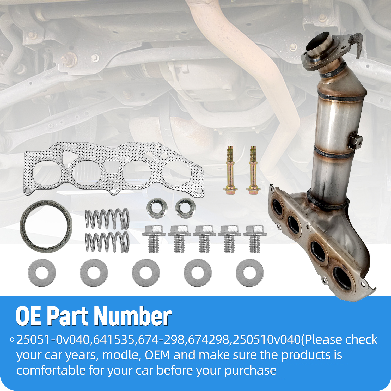 Front Catalytic Converter fit for 2012-2014 Toyota Camry 2.5L( With PZEV Only)