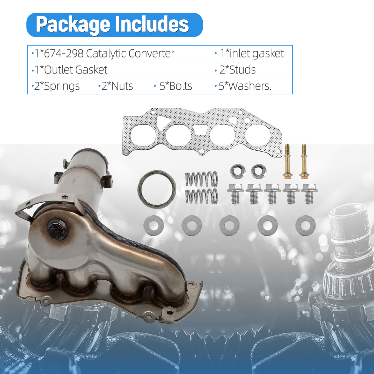 Front Catalytic Converter fit for 2012-2014 Toyota Camry 2.5L( With PZEV Only)