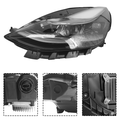 Front Left Driver Side LED Headlights Assembly Compatible with 2021-2023 Tesla Model 3 Model Y 