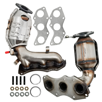 Front Rear Manifold Catalytic Converter Kit Fits 2008-2013 Toyota Highlander Sport 3.5L V6