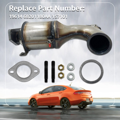 Front Catalytic Converter Compatible with 2013-2014 Dodge Dart Turbo 1.4L