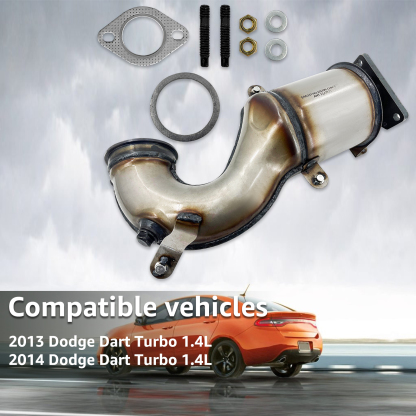 Front Catalytic Converter Compatible with 2013-2014 Dodge Dart Turbo 1.4L