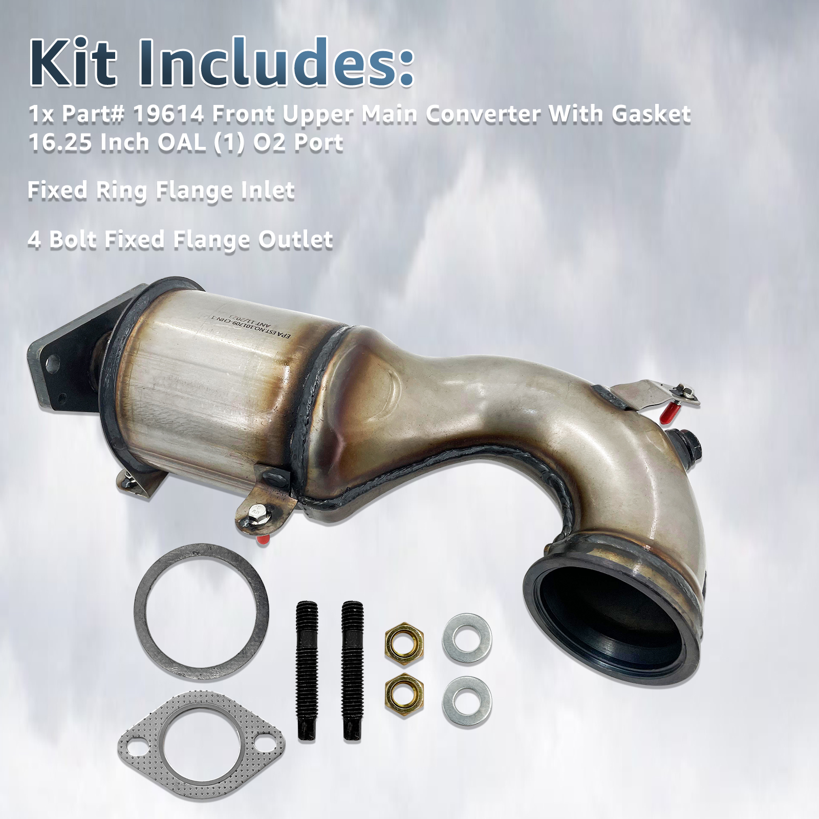 Front Catalytic Converter Compatible with 2013-2014 Dodge Dart Turbo 1.4L