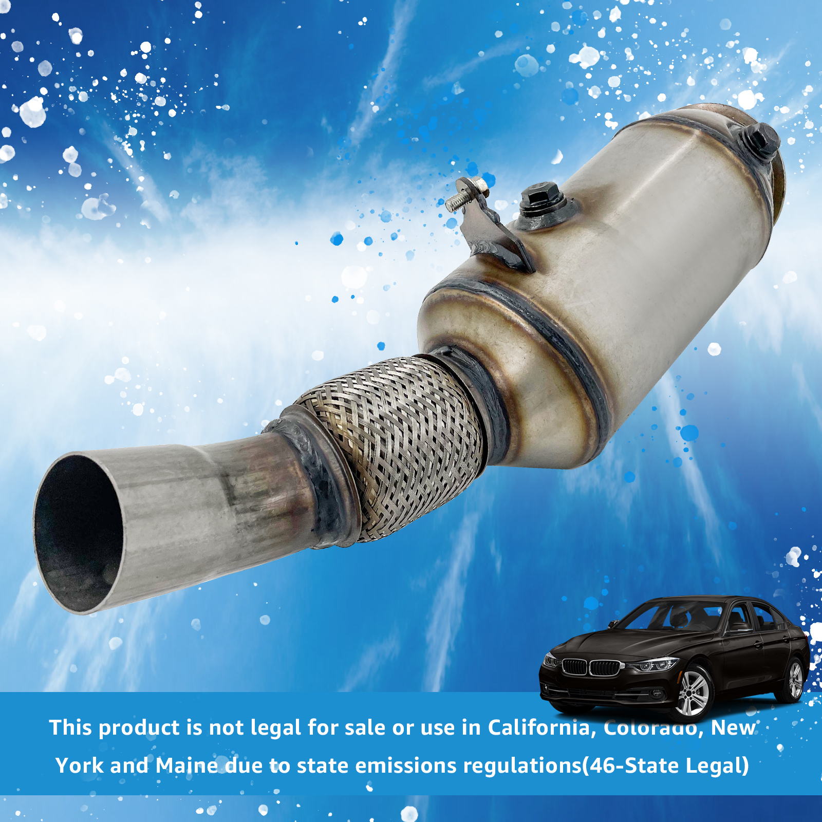 Front Catalytic Converter Fits For 2013-2017 BMW 228i xDrive 320i 328i 428i L4 2.0L