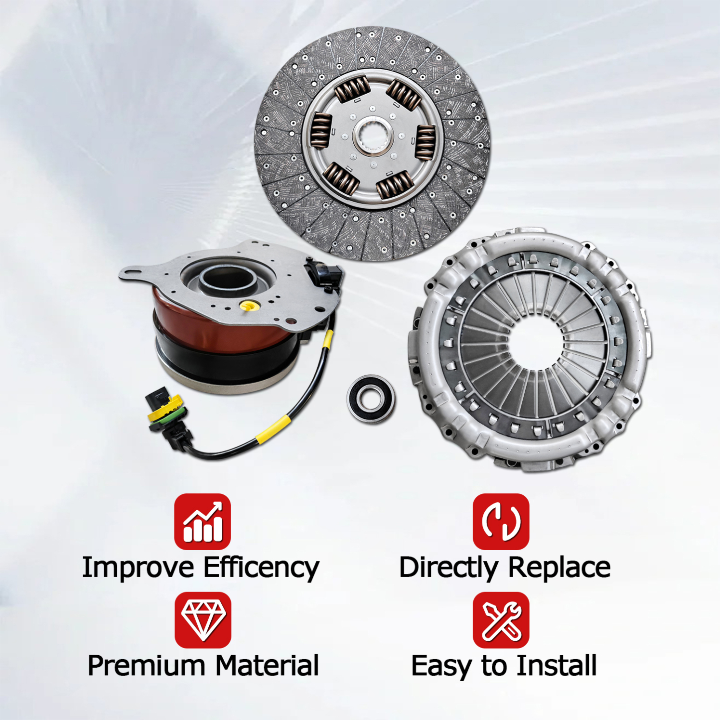 Transmission clutch Kit for Freightliner DT12 fit for Freightliner Cascadia 2008-2022, Western Star 5700XE 2016-2022 