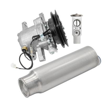 Air Conditioner Compressor + Expansion Valve + Receiver Drier Fit for KUBOTA M96S M108 M108S M110 M5040 M7040 M8540