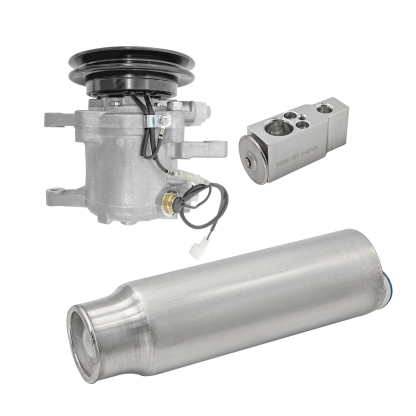 Air Conditioner Compressor + Expansion Valve + Receiver Drier Fit for KUBOTA M96S M108 M108S M110 M5040 M7040 M8540