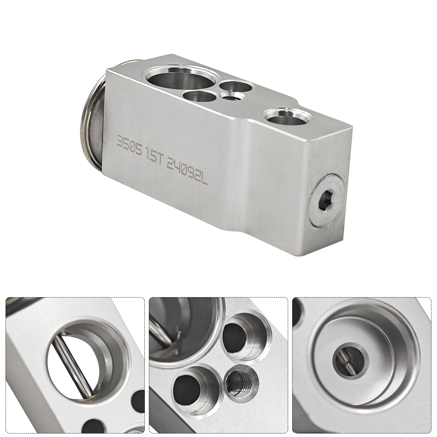 Air Conditioner Compressor + Expansion Valve + Receiver Drier Fit for KUBOTA M96S M108 M108S M110 M5040 M7040 M8540