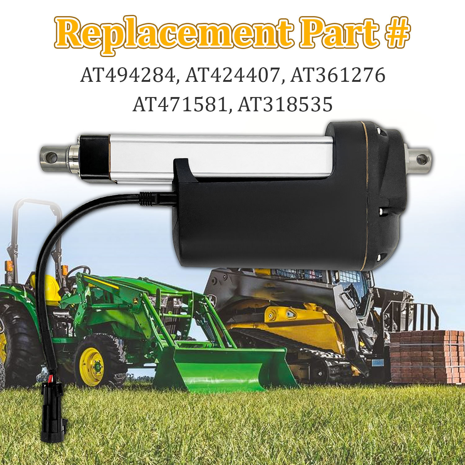 AT494284 Quick Tach Actuator fit for John Deere 318D 320D 323D 319D 329D 328E 204K 204L 244J 244K 244L 304J