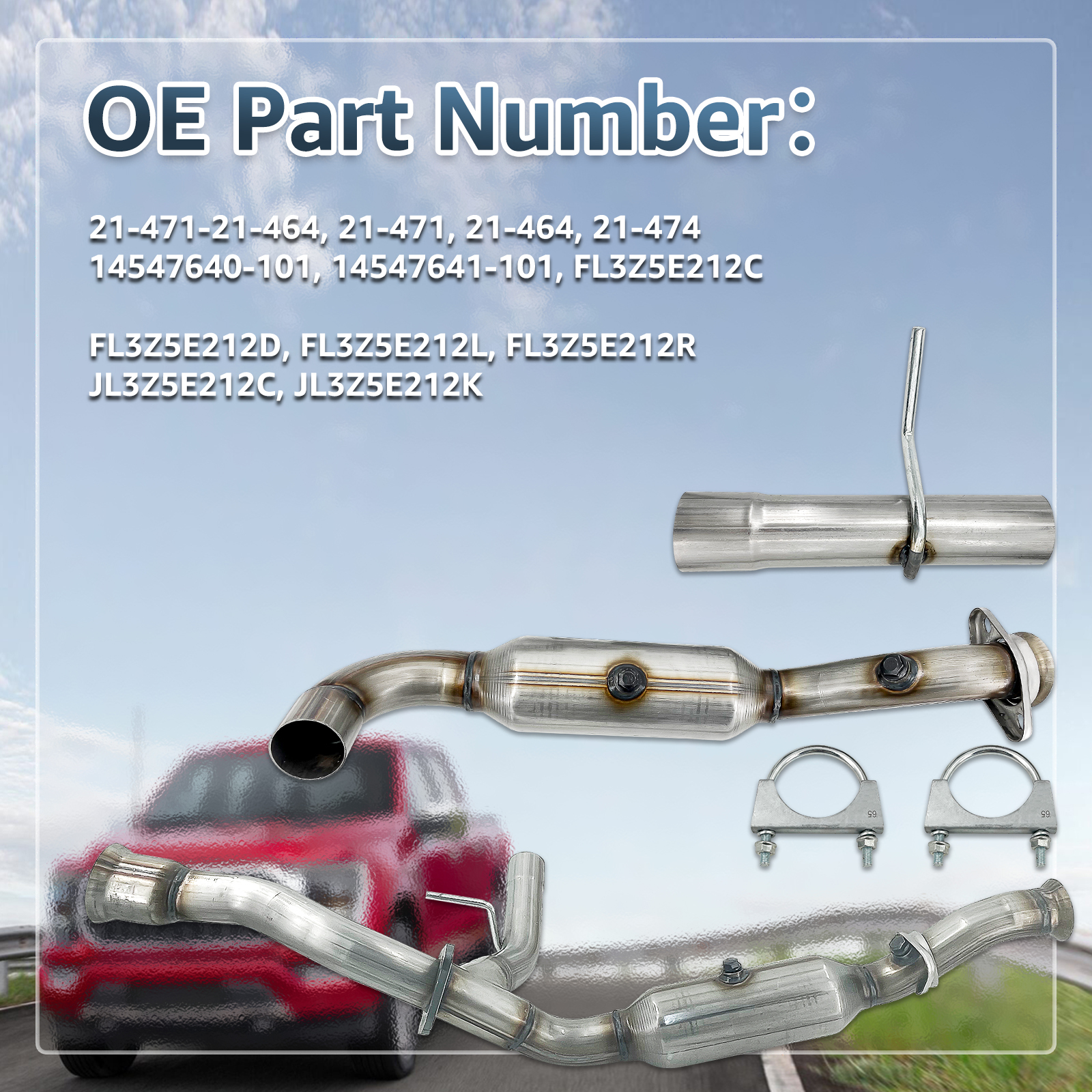 Catalytic Converter Fit for Ford F150 2015-2020 3.5L V6 TURBO