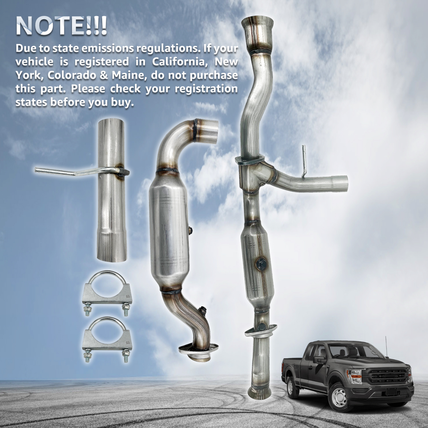 Catalytic Converter Fit for Ford F150 2015-2020 3.5L V6 TURBO