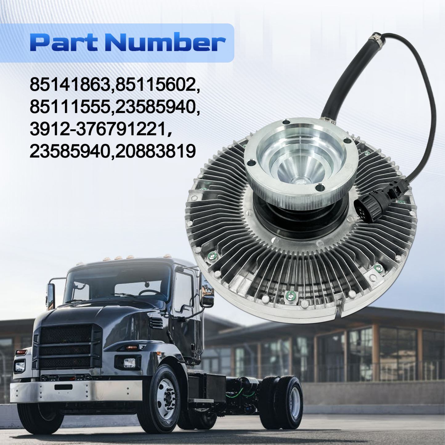 Engine Cooling Fan Clutch for Volvo D13 D11 12.8L 10.8L L6 for Mack MP7 MP8 11L 13L