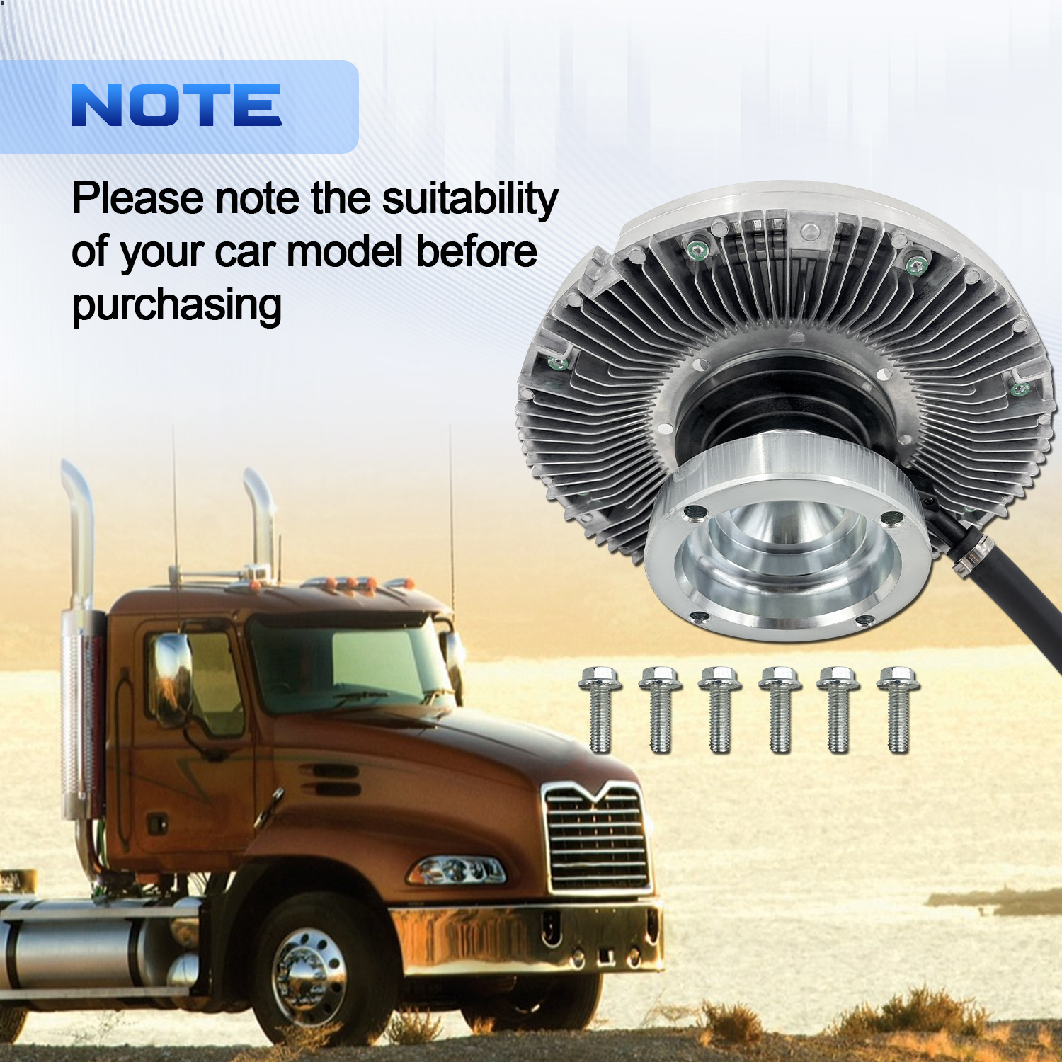 Engine Cooling Fan Clutch for Volvo D13 D11 12.8L 10.8L L6 for Mack MP7 MP8 11L 13L