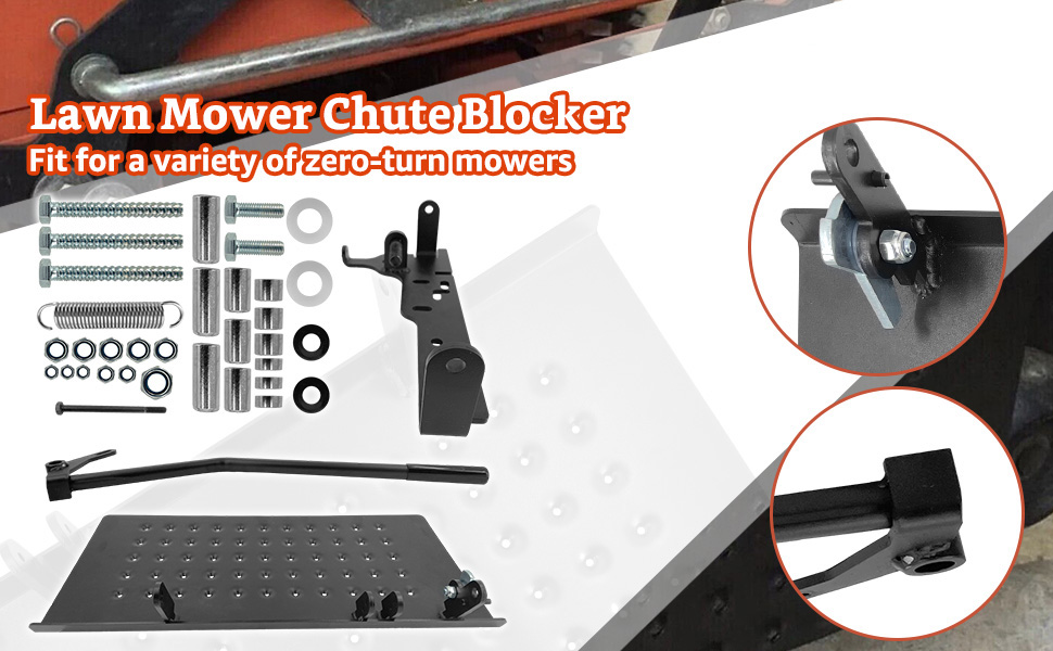 Most Zero-Turn Mowers Chute Blocker Fit for Ferris, Exmark