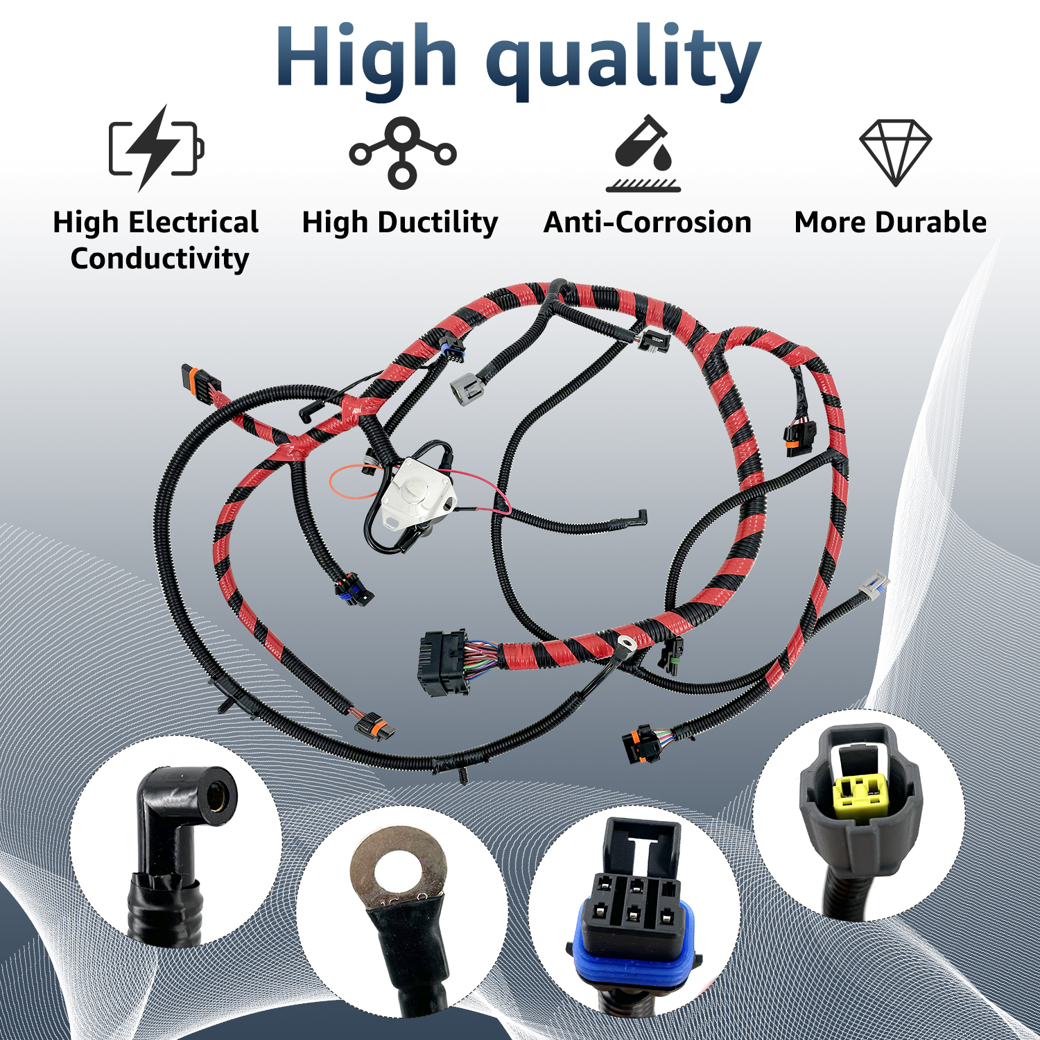 Engine Wiring Harness Assembly Fit for 1997 Ford F-250 HD F-350 F-Super Duty 7.3L Diesel