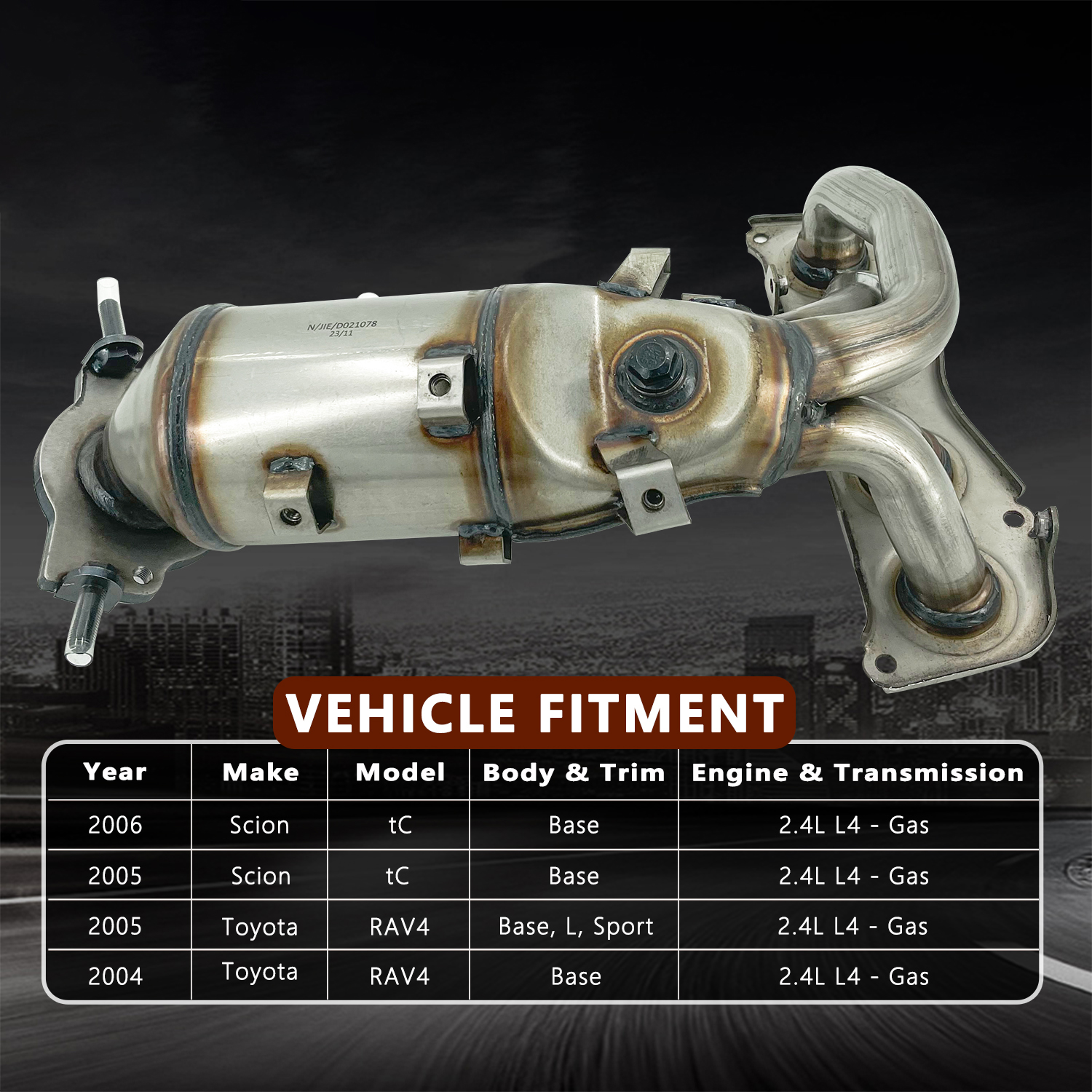 2004-2005 Toyota RAV4 Catalytic Converter Kit EPA Compliant