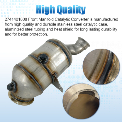 Front Catalytic Converter fit for 2015-2020 Mercedes-Benz C300 E300 GLC300 2.0L