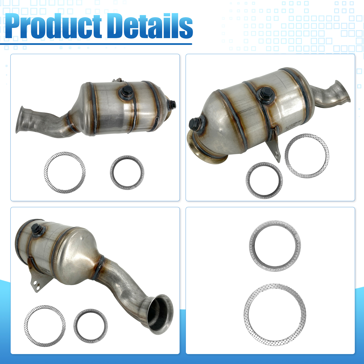 Front Catalytic Converter fit for 2015-2020 Mercedes-Benz C300 E300 GLC300 2.0L