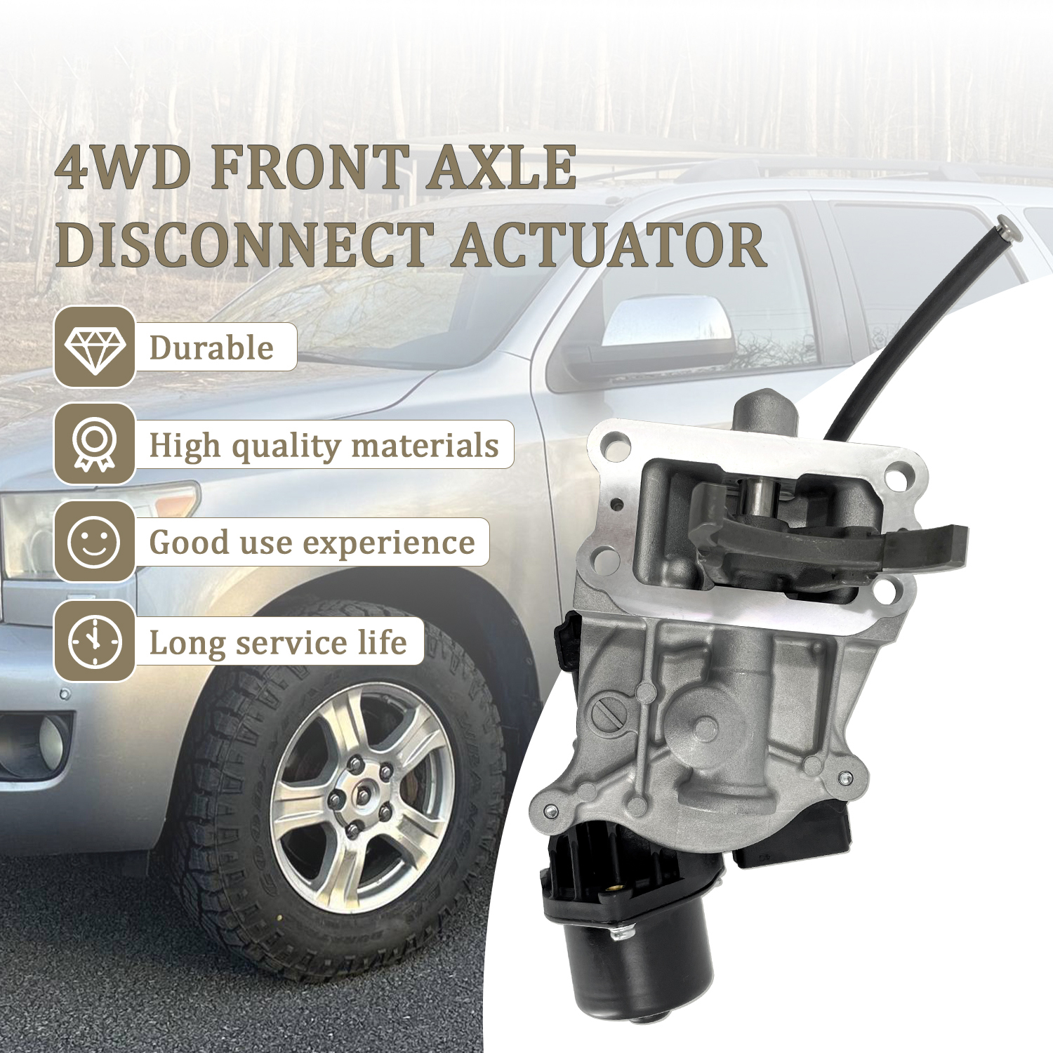 Front Differential Shift Actuator Assy Fit for Toyota Sequoia 2008-2022 Tundra 2007-2021 4WD 