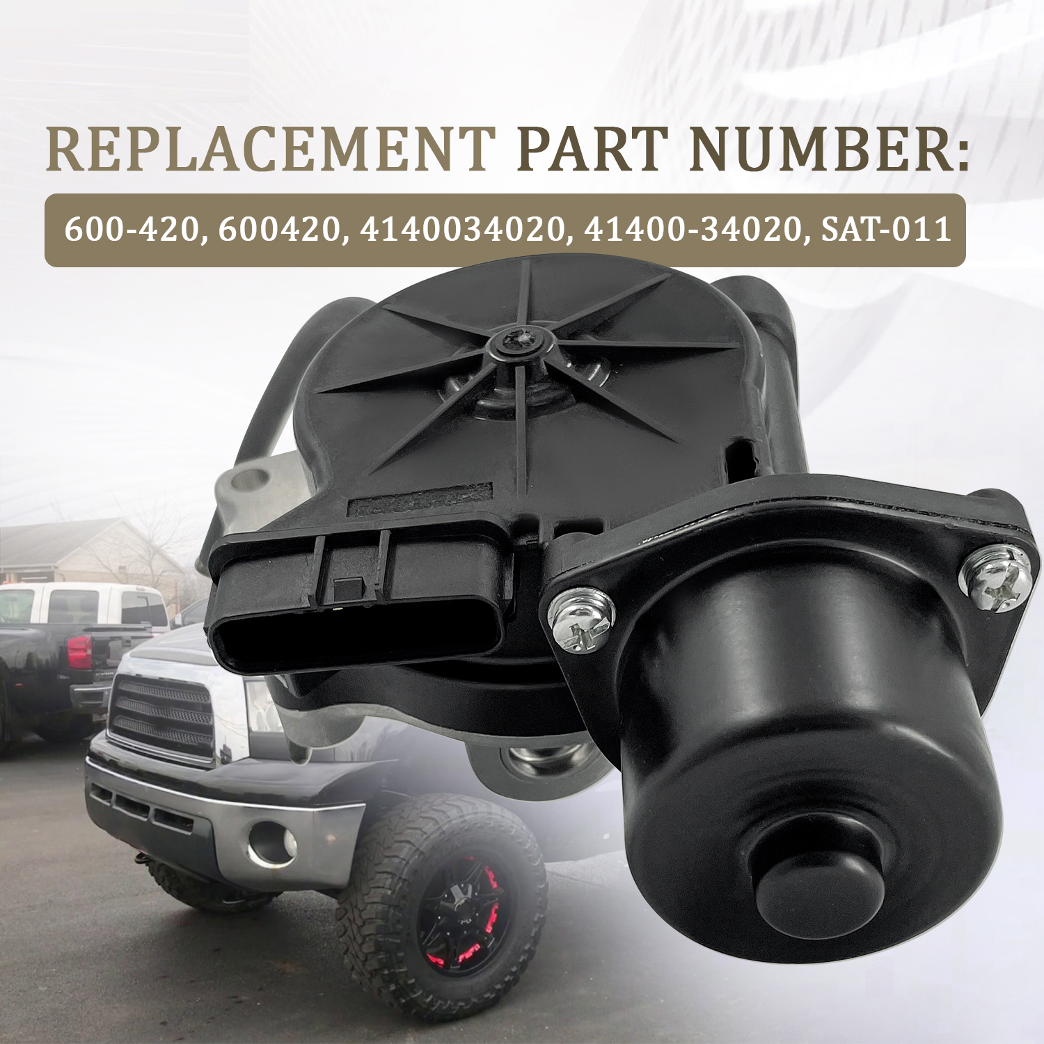 Front Differential Shift Actuator Assy Fit for Toyota Sequoia 2008-2022 Tundra 2007-2021 4WD 