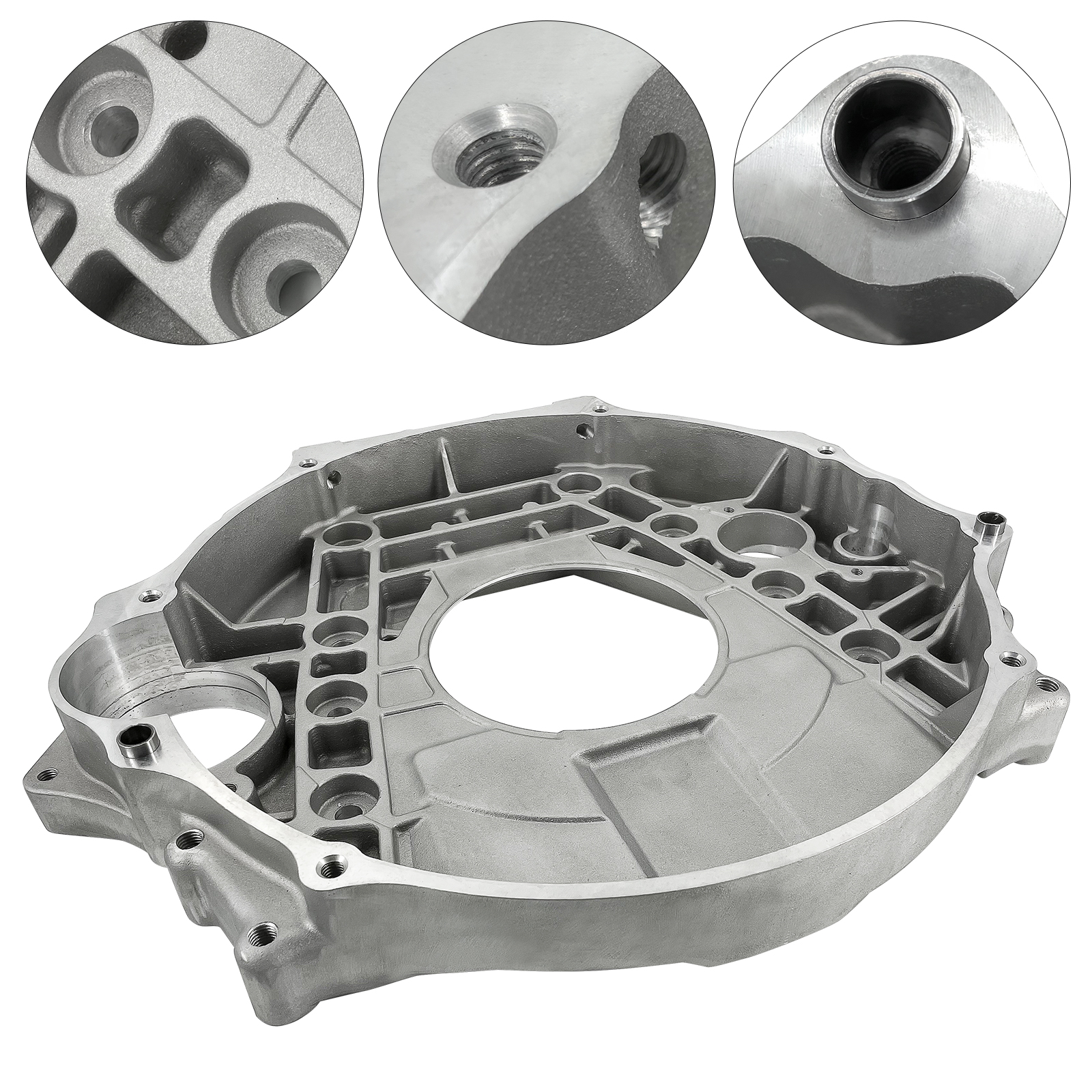 Transmission Adapter Plate fit for 2007-2024 Dodge 2500 3500, Replacement for Cummins 6.7L Diesel Engine 68RFE Trans Flywheel Bell Housing