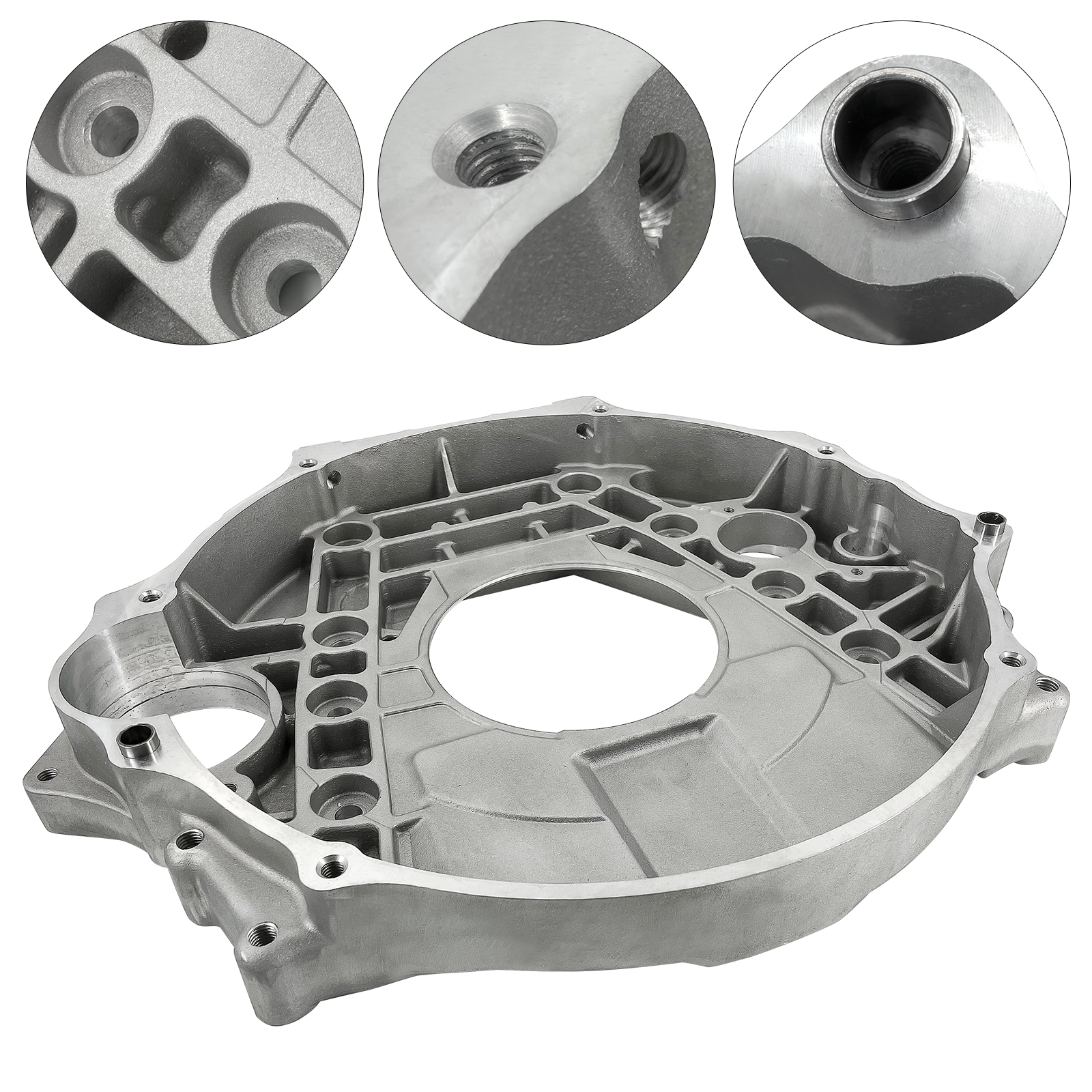 Transmission Adapter Plate fit for 2007-2024 Dodge 2500 3500, Replacement for Cummins 6.7L Diesel Engine 68RFE Trans Flywheel Bell Housing